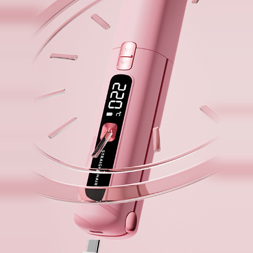 Lisseur sans fil OREVANYS avec écran digital et recharge USB-C